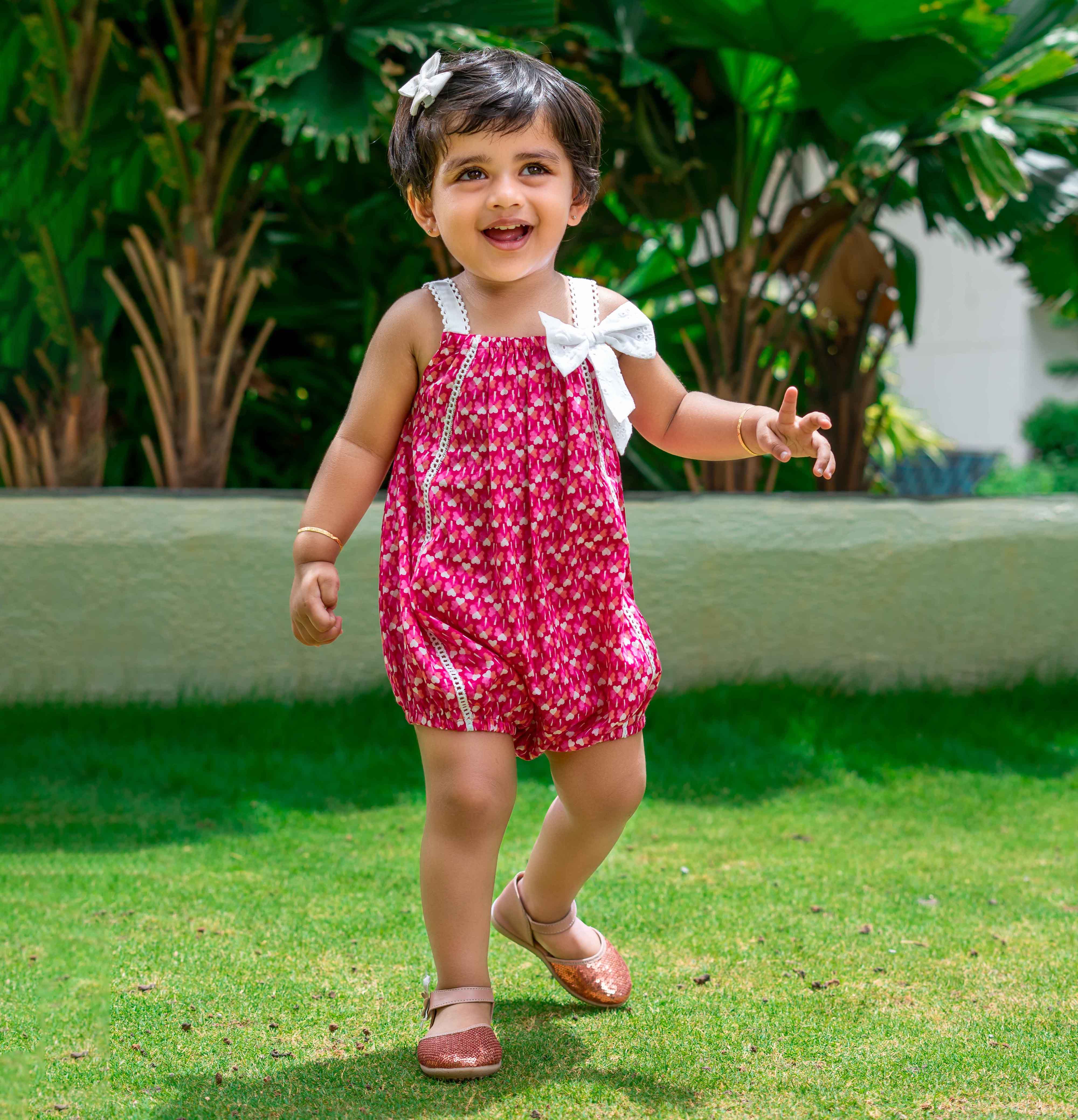 Pink romper for Baby Girls