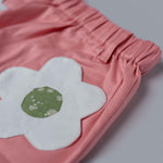 Peach skirt with flowers