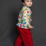 Multi Animal Print Cute Baby Jabla Set