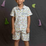 White & black animal coord set