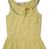 Yellow Top with Asymmetric Collar