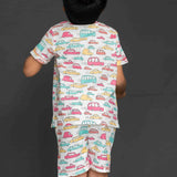 Cute Cars Printed Unisex Pajamas