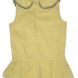 Yellow Top with Asymmetric Collar