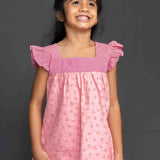 Pink Red Hearts Girls Cotton Coord Set
