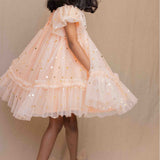 Orange Hearts Party Frock