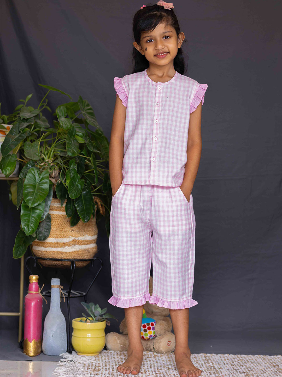 Flannel Pajamas Pink Pajama Set Buy Pink Pyjamas Shorts For Women
