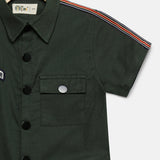 Olive Green Dungrees For Boys