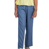 Blue Twill Pant For Girls