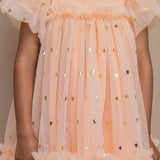 Orange Hearts Party Frock