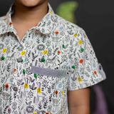 White & black animal coord set