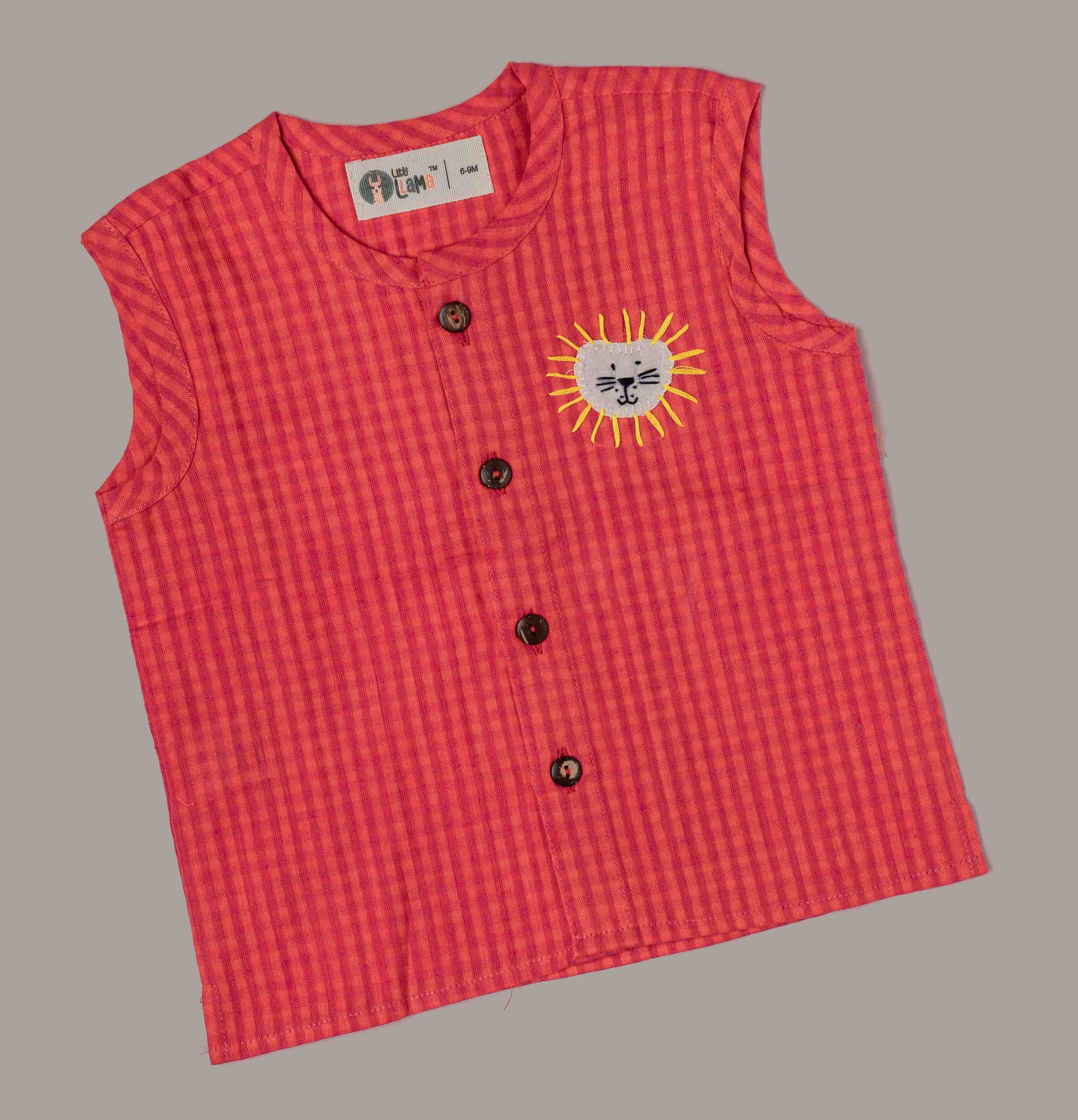 Cotton Jabla with sun embroidery