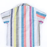 Multi Stripes Linen Shirt Baby Boys