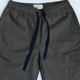 Grey Jogger Twill Pants for Boys