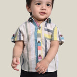 Multi Stripes Linen Shirt Baby Boys