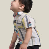 Multi Stripes Linen Shirt Baby Boys