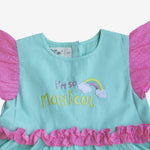 Knee Length Ruffles Magical Dress For Girls - littlellama.in