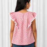 Pink floral top