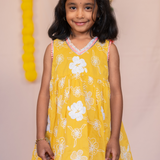 Yellow & white embroidery set