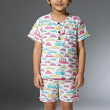 Cute Cars Printed Unisex Pajamas