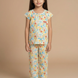 Rayon floral girls pajamas