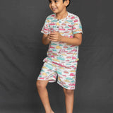 Cute Cars Printed Unisex Pajamas