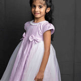 Lilac Shimmer Party Frock for Girls