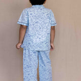 Sharks Printed Blue Night Suit for Boys