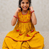 Mustard flower sharara set