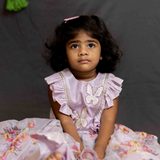Lilac butterfly lehenga set