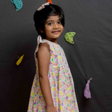 Multi floral soft cotton frock