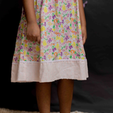 Multi floral soft cotton frock