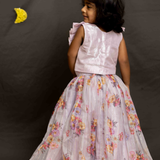 Lilac butterfly lehenga set