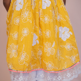 Yellow & white embroidery set
