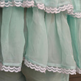 Pastel blue girls plazzo set