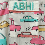 Cute Cars Printed Unisex Pajamas