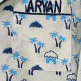White Palm Tree unisex pajamas