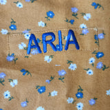 Mustard twill girls pajamas