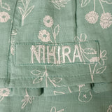 Green gauze girls pajamas