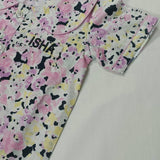 Black multi floral girls pajamas