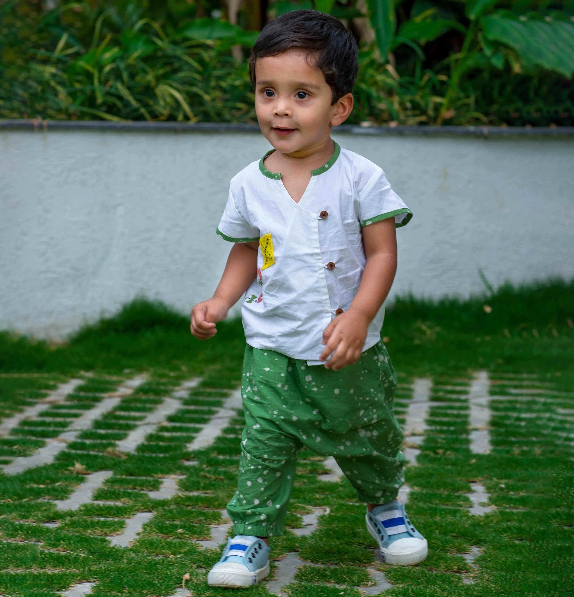 Baby Boy Dhoti Pant and Kite Top - littlellama.in